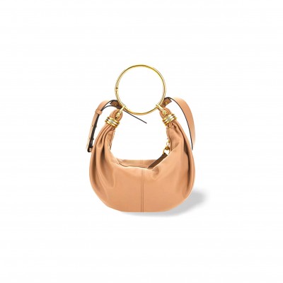 CHLOE SMALL BRACELET HOBO BAG IN GRAINED LEATHER CHC24AS611N72527 (32*14*10cm)